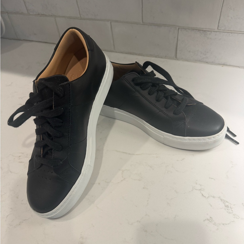 Greats Black and White Sneakers with Minimalist Style